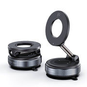 Universal 360 Rotate Vacuum Suction Cup Metal Phone Holder Zinc Alloy Magnetic Adsorption for Gym Car Wall Glass