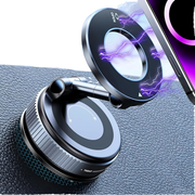 Universal 360 Rotate Vacuum Suction Cup Metal Phone Holder Zinc Alloy Magnetic Adsorption for Gym Car Wall Glass
