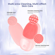Waterproof Electric Silicone Facial Cleansing Brush with Vibration Massage - Access TechTronics