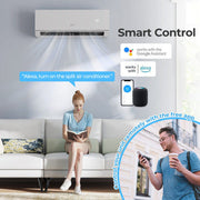 Eco Mini Split AC/Heater: R32 and Inverter - 12000BTU 24 SEER2 115V WiFi
