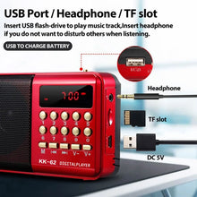 Mini Portable Rechargeable Digital FM Radio & MP3 Player-2