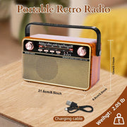 Portable AM/FM/SW Radio with USB/TF/AUX